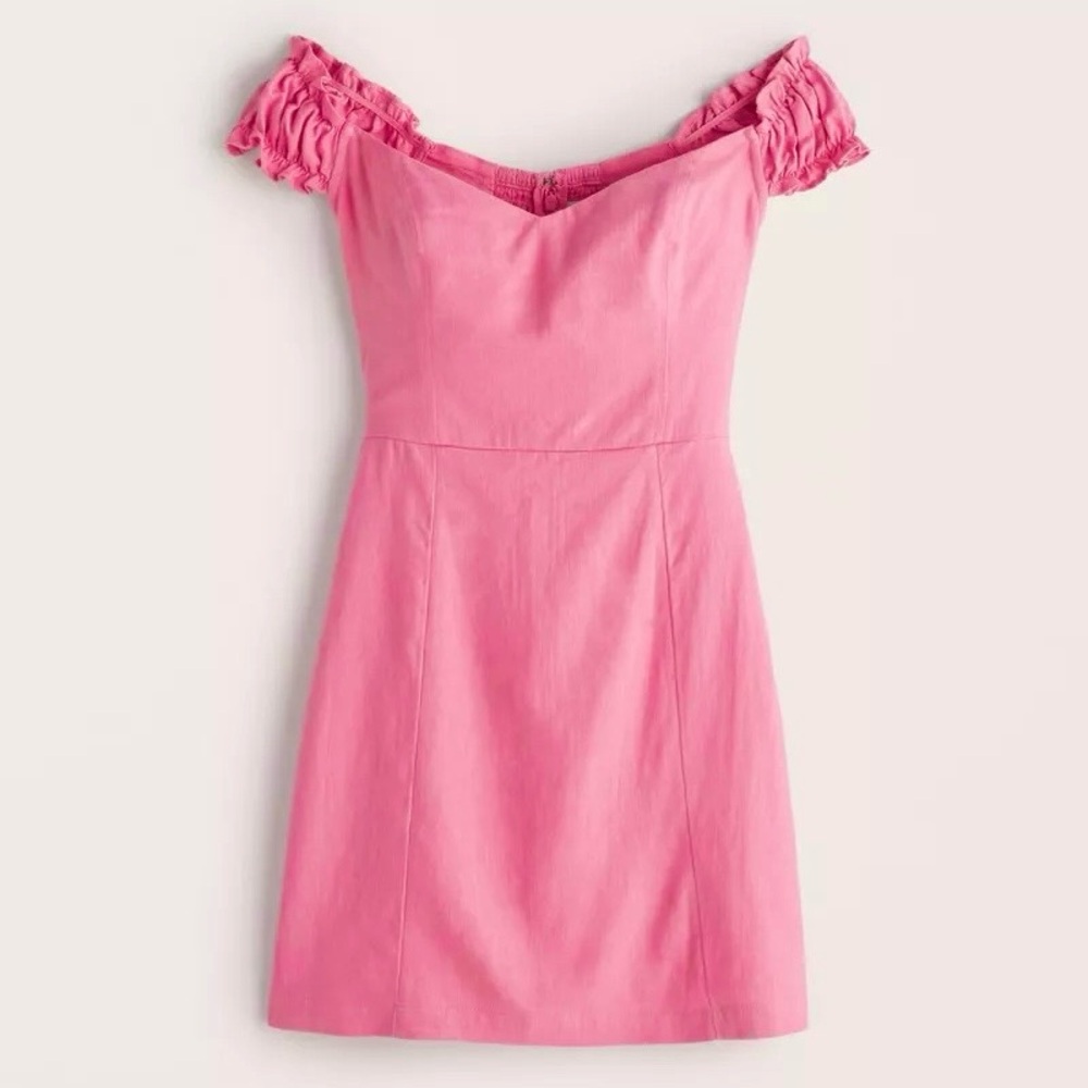Abercrombie & Fitch Off-The-Shoulder Corset Mini Dress
